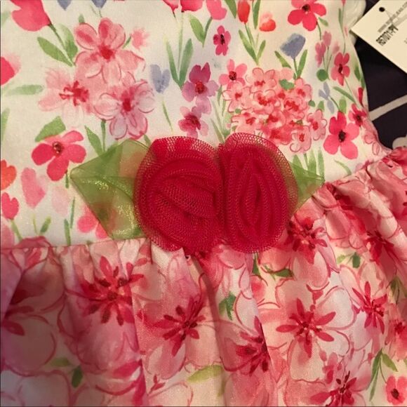 NEW Bonnie Jean 2T Floral Dress with Tags and Bloomers - Picture 4 of 6